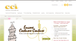 Desktop Screenshot of encorecostumecouture.com